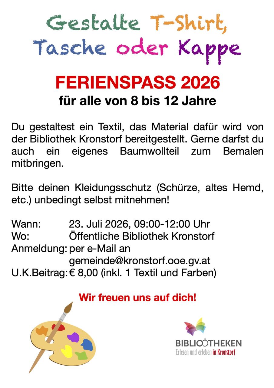 Information Ferienspaß 2026